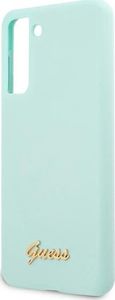 Guess Guess GUHCS21MLSLMGLB S21+ G996 niebieski/blue hardcase Silicone Script Metal Logo 6