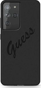 Guess Guess GUHCS21LLSVSBK S21 Ultra G998 czarny/black hardcase Script Vintage 1