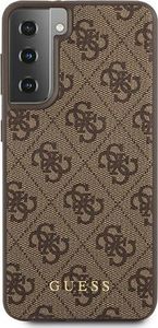Guess Guess GUHCS21MG4GFBR S21+ G996 brązowy/brown hard case 4G Metal Gold Logo 3
