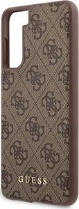 Guess Guess GUHCS21MG4GFBR S21+ G996 brązowy/brown hard case 4G Metal Gold Logo 6