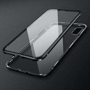 Wozinsky Wozinsky Full Magnetic Case magnetyczne etui 360 pokrowiec na przód i tył z wbudowanym szkłem iPhone 12 Pro Max czarno-przezroczysty 21