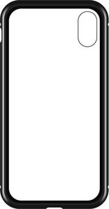 Wozinsky Wozinsky Full Magnetic Case magnetyczne etui 360 pokrowiec na przód i tył z wbudowanym szkłem iPhone 12 Pro Max czarno-przezroczysty 4