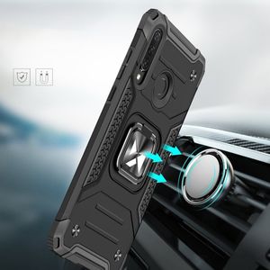 Wozinsky Wozinsky Ring Armor pancerne hybrydowe etui pokrowiec + magnetyczny uchwyt Huawei P30 Lite czarny 7