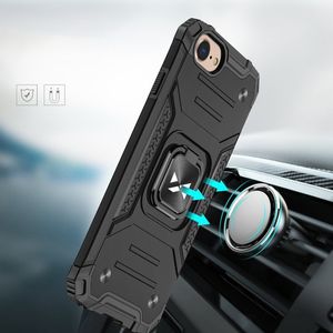 Wozinsky Wozinsky Ring Armor pancerne hybrydowe etui pokrowiec + magnetyczny uchwyt iPhone SE 2020 / iPhone 8 / iPhone 7 różowy 6