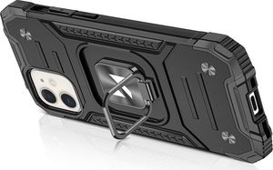 Wozinsky Wozinsky Ring Armor pancerne hybrydowe etui pokrowiec + magnetyczny uchwyt iPhone 12 mini czarny 4