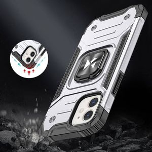 Wozinsky Wozinsky Ring Armor pancerne hybrydowe etui pokrowiec + magnetyczny uchwyt iPhone 12 mini srebrny 7