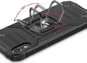 Wozinsky Wozinsky Ring Armor pancerne hybrydowe etui pokrowiec + magnetyczny uchwyt iPhone XR różowy 5