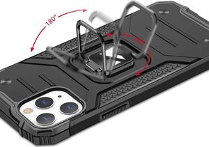 Wozinsky Wozinsky Ring Armor pancerne hybrydowe etui pokrowiec + magnetyczny uchwyt iPhone 12 Pro Max różowy 5