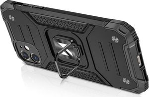 Wozinsky Wozinsky Ring Armor pancerne hybrydowe etui pokrowiec + magnetyczny uchwyt iPhone 11 srebrny 4