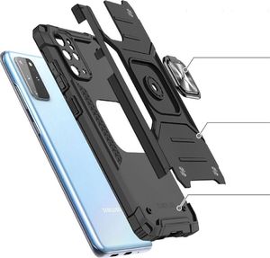 Wozinsky Wozinsky Ring Armor pancerne hybrydowe etui pokrowiec + magnetyczny uchwyt Samsung Galaxy S20+ (S20 Plus) czarny 3
