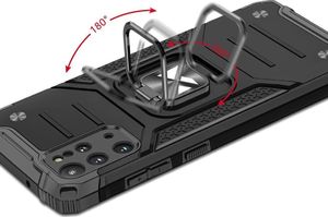 Wozinsky Wozinsky Ring Armor pancerne hybrydowe etui pokrowiec + magnetyczny uchwyt Samsung Galaxy S20+ (S20 Plus) różowy 5