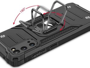 Wozinsky Wozinsky Ring Armor pancerne hybrydowe etui pokrowiec + magnetyczny uchwyt Samsung Galaxy S20 Ultra różowy 5