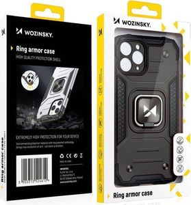 Wozinsky Wozinsky Ring Armor pancerne hybrydowe etui pokrowiec + magnetyczny uchwyt Samsung Galaxy A51 5G różowy 7