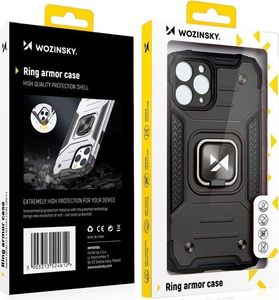 Wozinsky Wozinsky Ring Armor pancerne hybrydowe etui pokrowiec + magnetyczny uchwyt Samsung Galaxy M31s czerwony 8