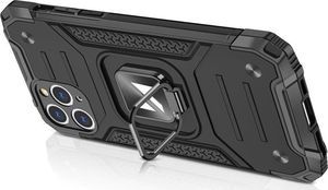 Wozinsky Wozinsky Ring Armor pancerne hybrydowe etui pokrowiec + magnetyczny uchwyt Xiaomi Redmi 9 srebrny 4