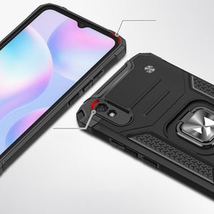 Wozinsky Wozinsky Ring Armor pancerne hybrydowe etui pokrowiec + magnetyczny uchwyt Xiaomi Redmi 9A czarny 2