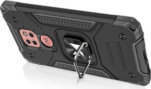Wozinsky Wozinsky Ring Armor pancerne hybrydowe etui pokrowiec + magnetyczny uchwyt Motorola Moto G9 Play czarny 4