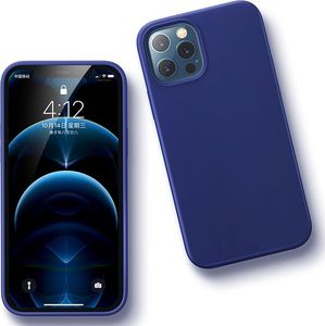 Ugreen Ugreen Protective Silicone Case gumowe elastyczne silikonowe etui pokrowiec iPhone 12 Pro Max granatowy 2