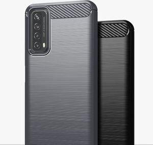 Hurtel Carbon Case elastyczne etui pokrowiec Huawei P Smart 2021 czarny 6