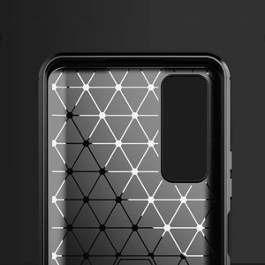 Hurtel Carbon Case elastyczne etui pokrowiec Huawei P Smart 2021 czarny 7