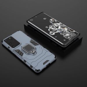 Hurtel Ring Armor pancerne hybrydowe etui pokrowiec + magnetyczny uchwyt Samsung Galaxy S21 Ultra 5G niebieski 8