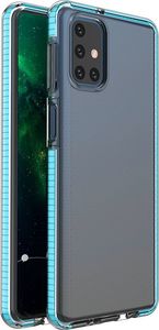Hurtel Spring Case pokrowiec żelowe etui z kolorową ramką do Samsung Galaxy M51 niebieski 1
