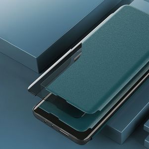 Hurtel Eco Leather View Case elegancki futerał etui z klapką i funkcją podstawki Xiaomi Poco X3 NFC pomarańczowy 11