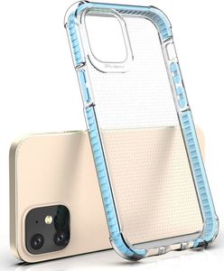 Hurtel Spring Armor żelowy elastyczny pancerny pokrowiec z kolorową ramką do iPhone 12 mini czerwony 4