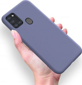 Hurtel Silicone Case elastyczne silikonowe etui pokrowiec Samsung Galaxy A21S różowy 4