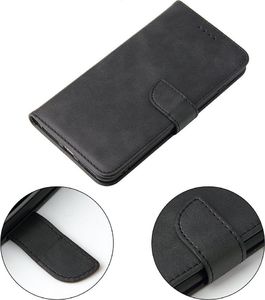 Hurtel Magnet Case elegancki futerał etui pokrowiec z klapką i funkcją podstawki iPhone 8 Plus / iPhone 7 Plus czarny 4