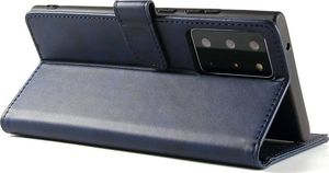 Hurtel Magnet Case elegancki futerał etui pokrowiec z klapką i funkcją podstawki Samsung Galaxy Note 20 Ultra niebieski 5