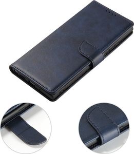 Hurtel Magnet Case elegancki futerał etui pokrowiec z klapką i funkcją podstawki Samsung Galaxy Note 20 Ultra niebieski 9
