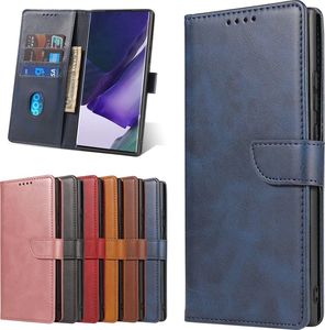 Hurtel Magnet Case elegancki futerał etui pokrowiec z klapką i funkcją podstawki Samsung Galaxy Note 20 Ultra niebieski 10