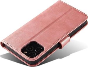 Hurtel Magnet Case elegancki futerał etui pokrowiec z klapką i funkcją podstawki Samsung Galaxy S20 Ultra różowy 5