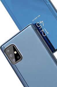 Hurtel Clear View Case futerał etui z klapką Samsung Galaxy M31s niebieski 3