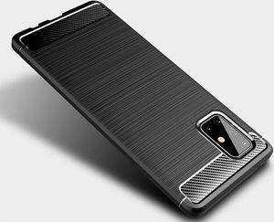 Hurtel Carbon Case elastyczne etui pokrowiec Samsung Galaxy M51 czarny 3