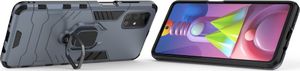 Hurtel Ring Armor pancerne hybrydowe etui pokrowiec + magnetyczny uchwyt Samsung Galaxy M51 niebieski 5
