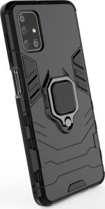 Hurtel Ring Armor pancerne hybrydowe etui pokrowiec + magnetyczny uchwyt Samsung Galaxy M51 niebieski 7