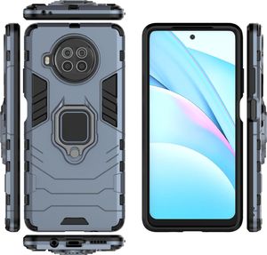 Hurtel Ring Armor pancerne hybrydowe etui pokrowiec + magnetyczny uchwyt Xiaomi Mi 10T Lite niebieski 6