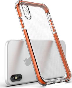 Hurtel Spring Armor żelowy elastyczny pancerny pokrowiec z kolorową ramką do iPhone SE 2020 / iPhone 8 / iPhone 7 czerwony 4