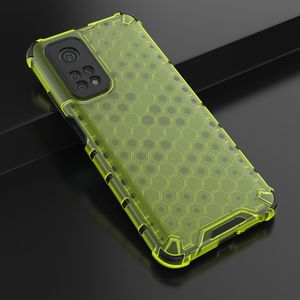 Hurtel Honeycomb etui pancerny pokrowiec z żelową ramką Xiaomi Mi 10 Pro / Xiaomi Mi 10 zielony 14
