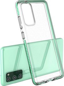 Hurtel Spring Case pokrowiec żelowe etui z kolorową ramką do Samsung Galaxy S20 FE 5G niebieski 4
