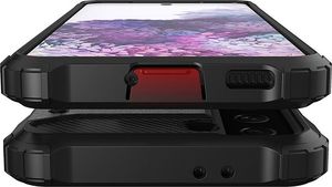 Hurtel Hybrid Armor pancerne hybrydowe etui pokrowiec Samsung Galaxy S21 Ultra 5G czarny 5