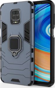 Hurtel Ring Armor pancerne hybrydowe etui pokrowiec + magnetyczny uchwyt Xiaomi Redmi Note 9 Pro / Redmi Note 9S niebieski 2