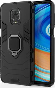 Hurtel Ring Armor pancerne hybrydowe etui pokrowiec + magnetyczny uchwyt Xiaomi Redmi Note 9 Pro / Redmi Note 9S czarny 2