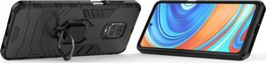 Hurtel Ring Armor pancerne hybrydowe etui pokrowiec + magnetyczny uchwyt Xiaomi Redmi Note 9 Pro / Redmi Note 9S czarny 8