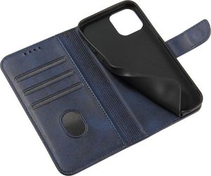 Hurtel Magnet Case elegancki futerał etui pokrowiec z klapką i funkcją podstawki Samsung Galaxy S21+ 5G (S21 Plus 5G) niebieski 7