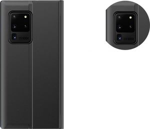 Hurtel New Sleep Case pokrowiec etui z klapką z funkcją podstawki Samsung Galaxy S20 FE 5G czarny 5