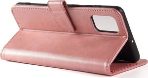 Hurtel Magnet Case elegancki futerał etui pokrowiec z klapką i funkcją podstawki Samsung Galaxy A71 5G różowy 4