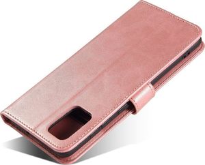 Hurtel Magnet Case elegancki futerał etui pokrowiec z klapką i funkcją podstawki Samsung Galaxy A71 5G różowy 8